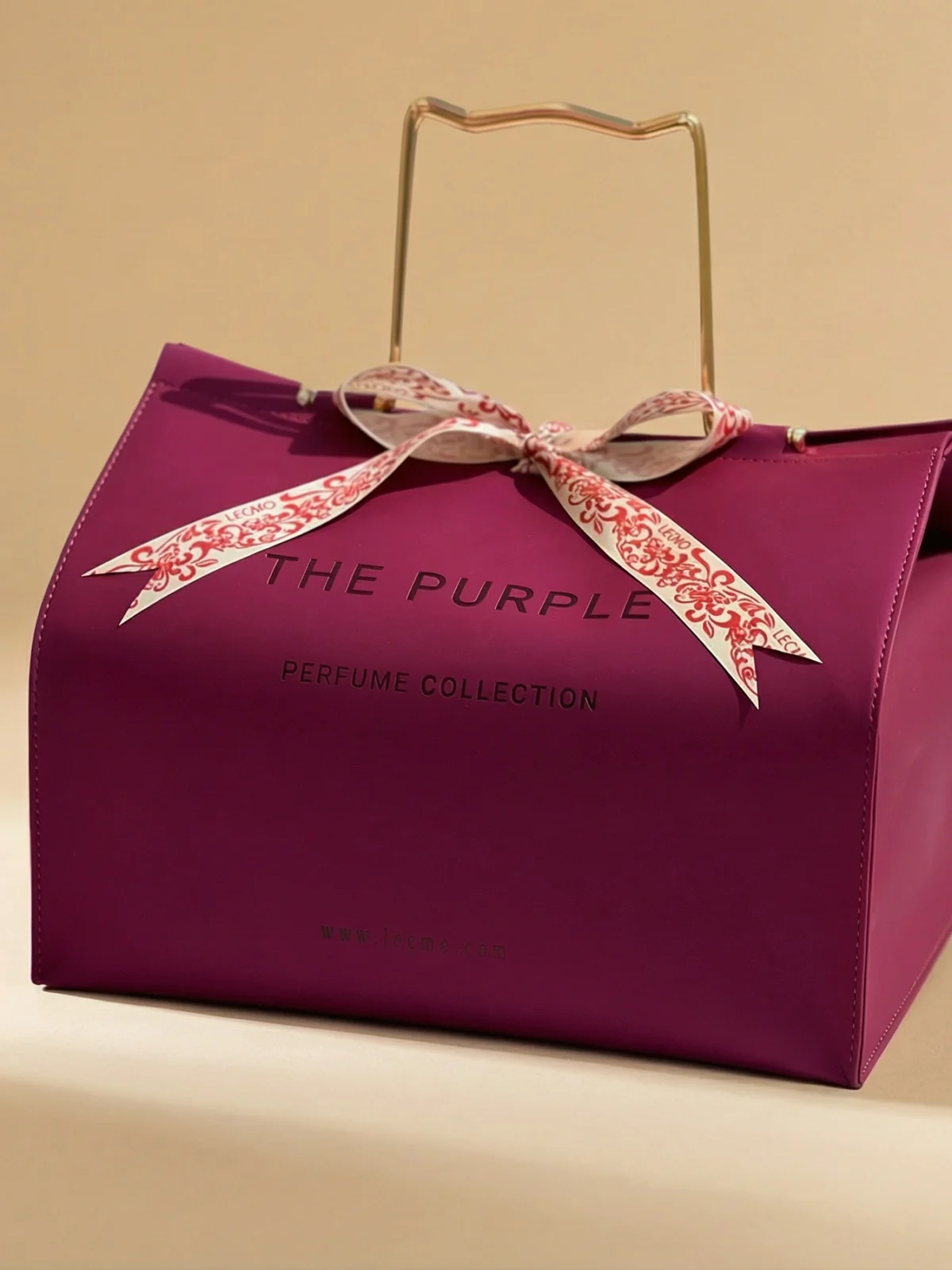 the purple bag leather